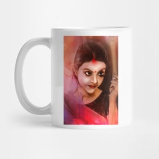 Art of a beautiful Indian women Mug